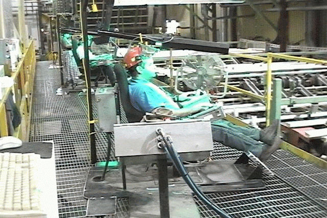 in a lumber mill